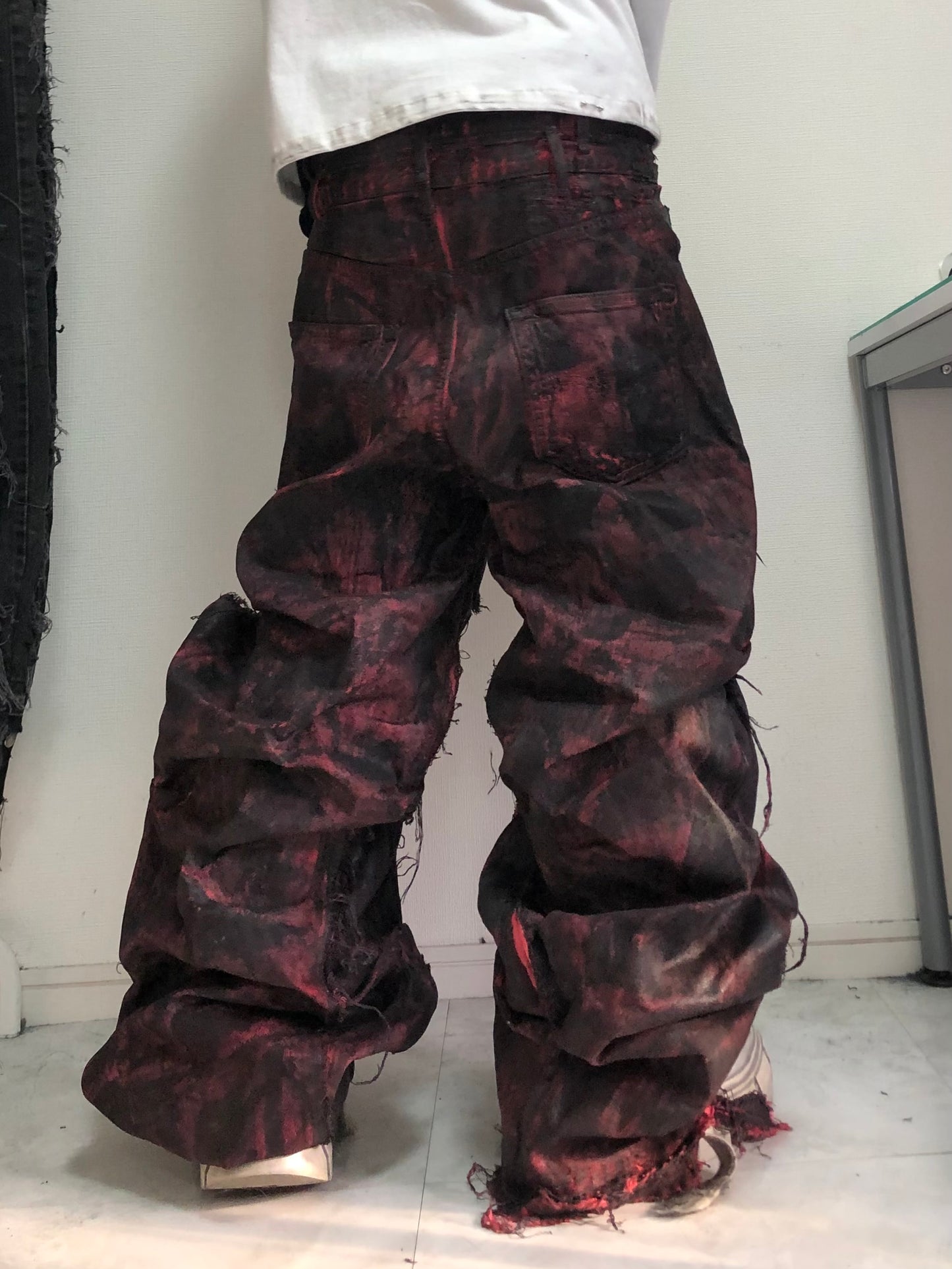 side tuck Virus denim pants