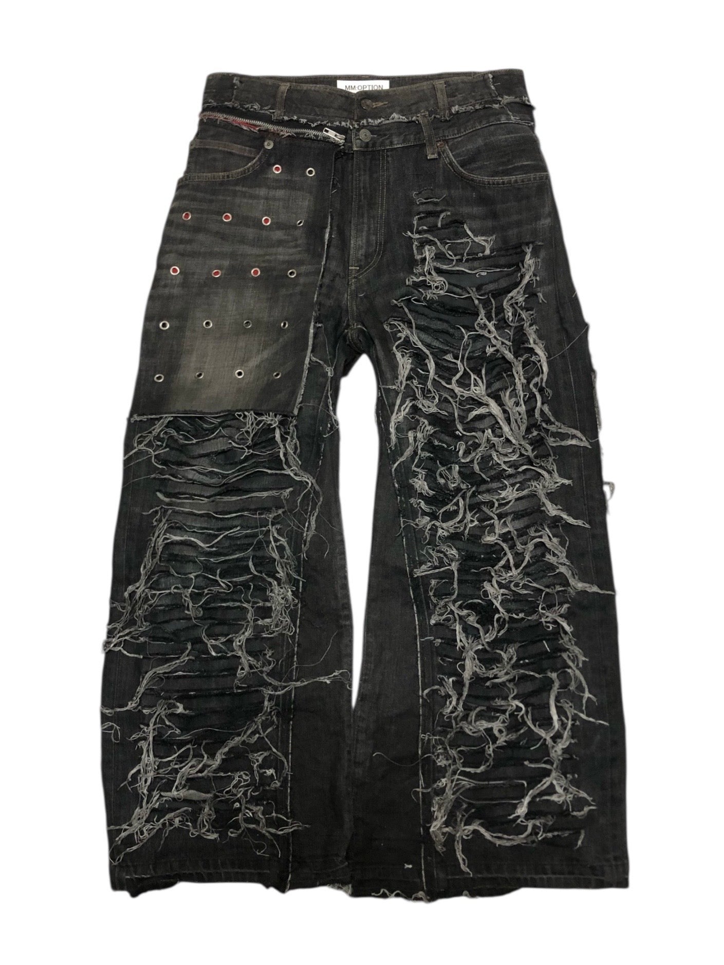 gimmick damage denim pants