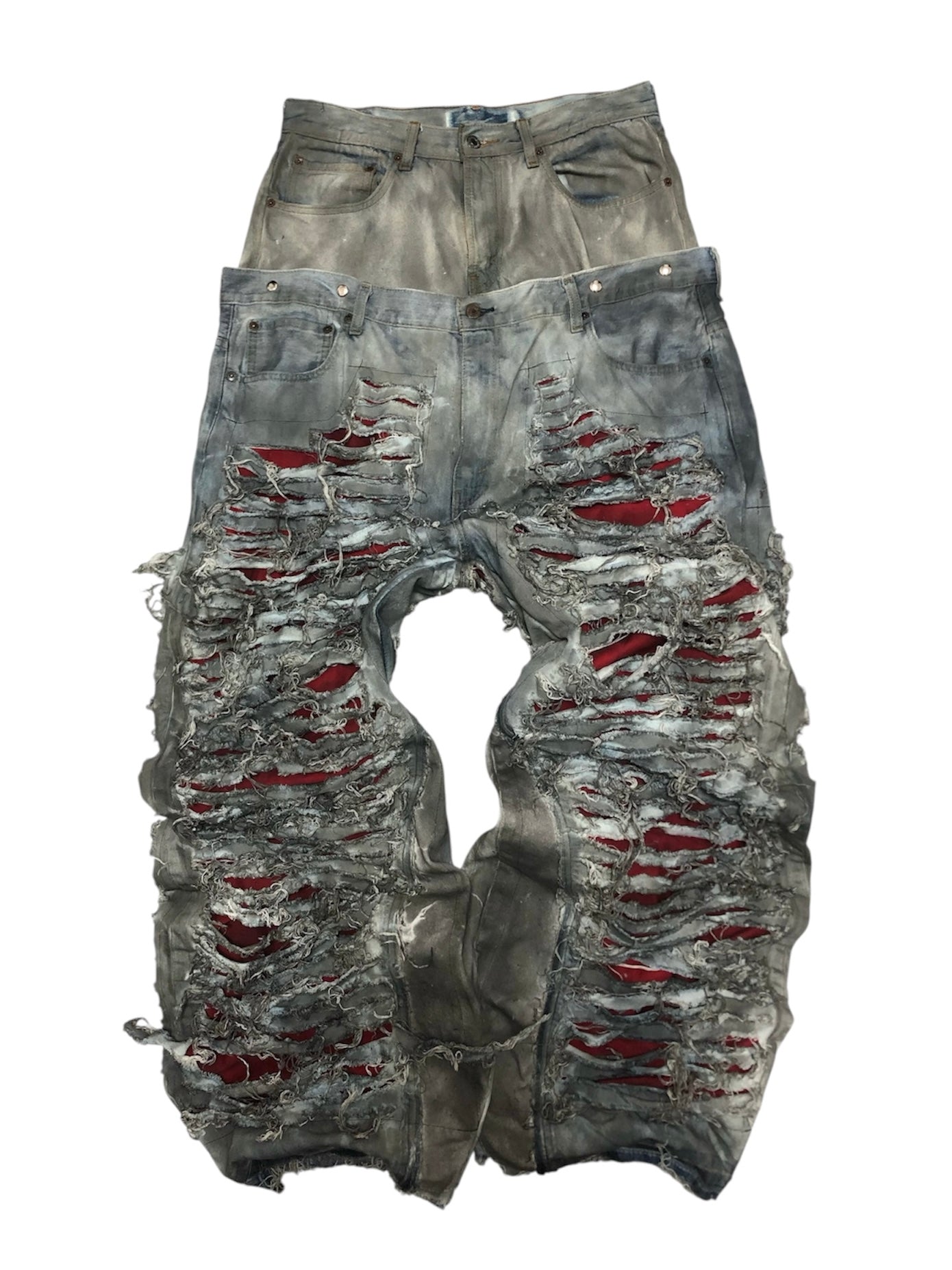 AFTERLIFE damage denim pants