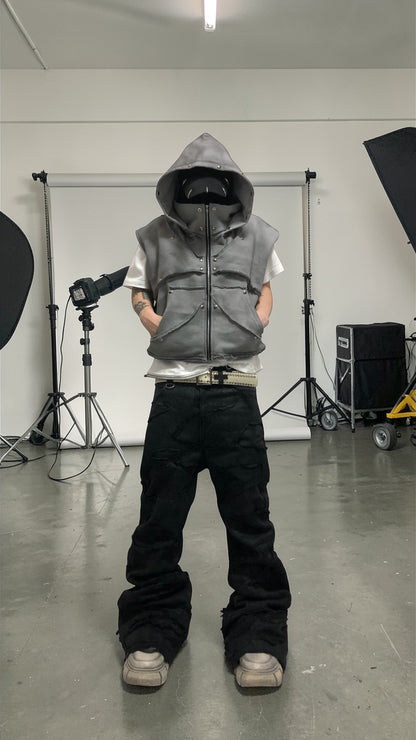 CORRODED ARMOR HOOD VEST