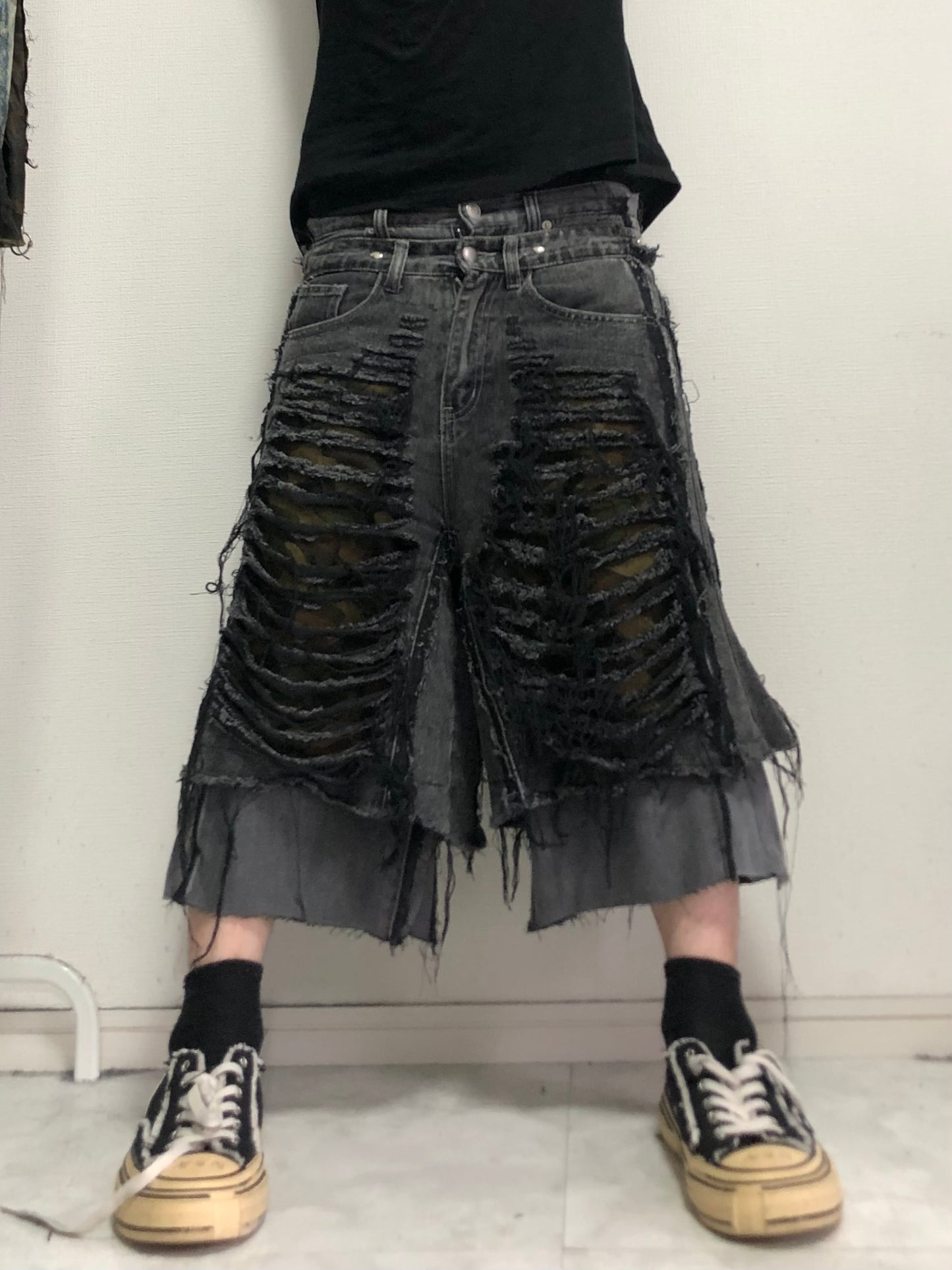 SHRED CAMO denim pants