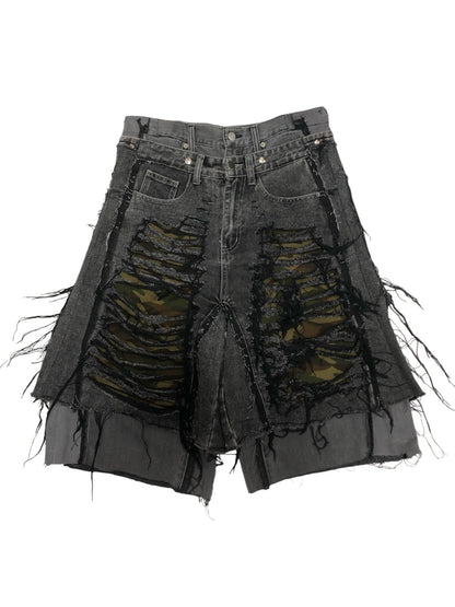 SHRED CAMO denim pants