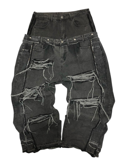 FRACTURED LAYER DENIM