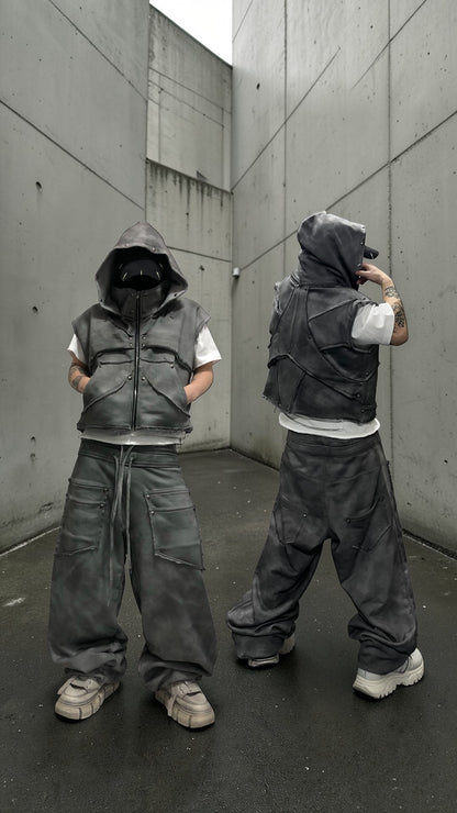 CORRODED ARMOR HOOD VEST
