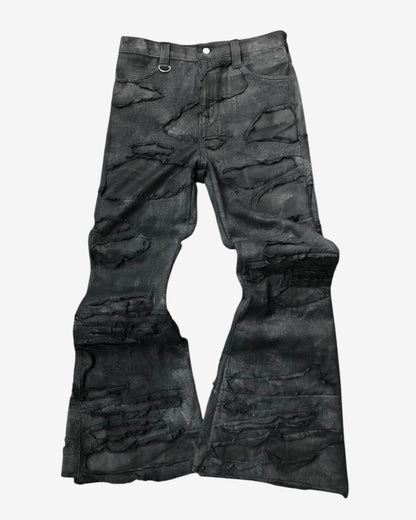 ERODED FLARE DENIM