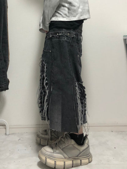 SHRED CAMO denim pants
