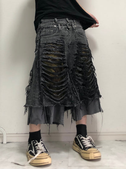 SHRED CAMO denim pants