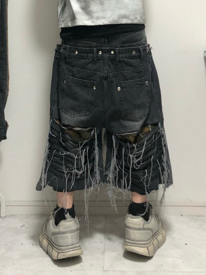 SHRED CAMO denim pants