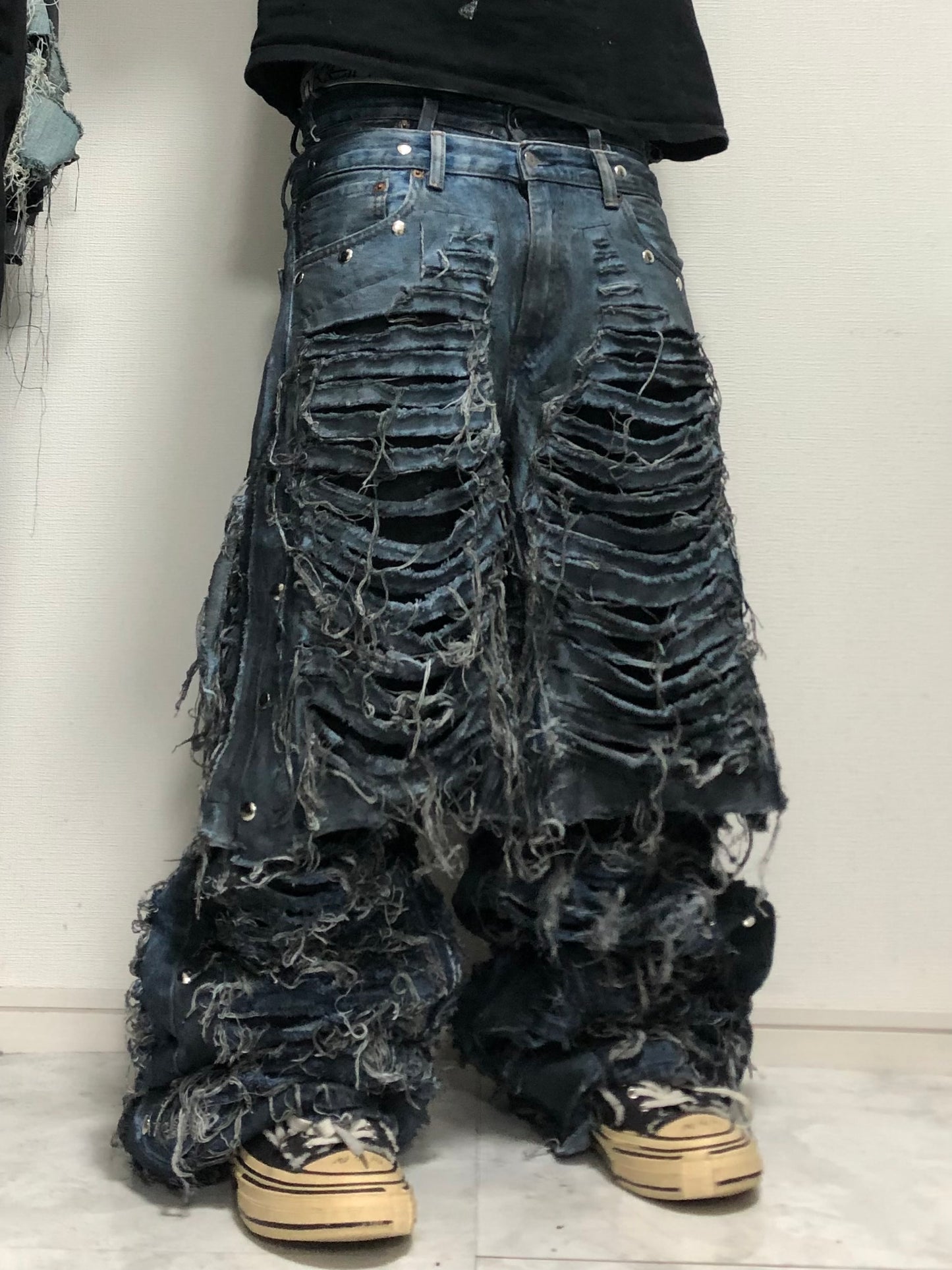 docking all damage denim pants