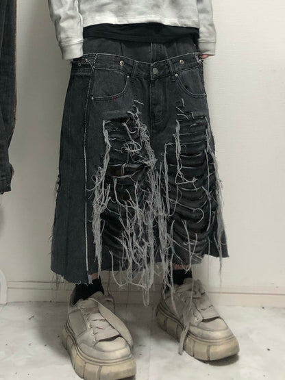 SHRED CAMO denim pants