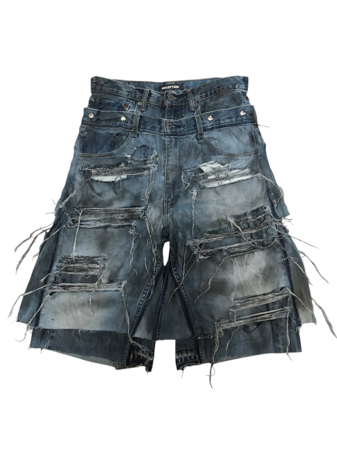 docking half damage denim pants