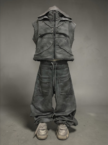 CORRODED ARMOR HOOD VEST