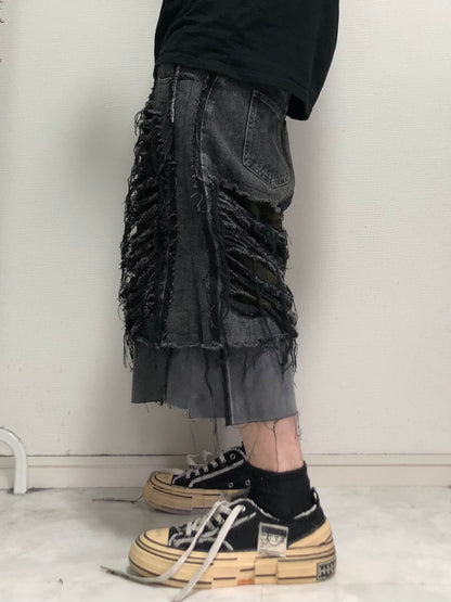 SHRED CAMO denim pants