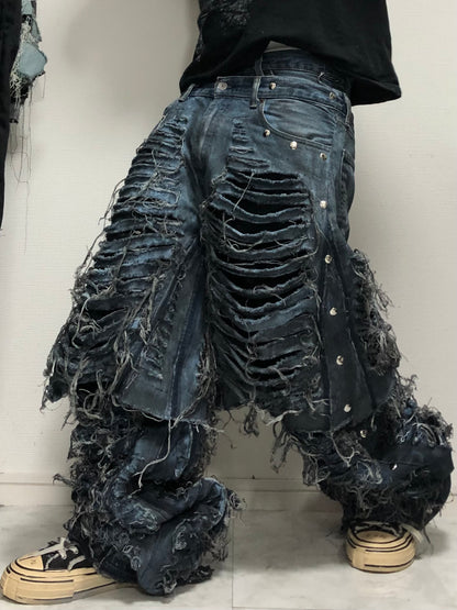 docking all damage denim pants