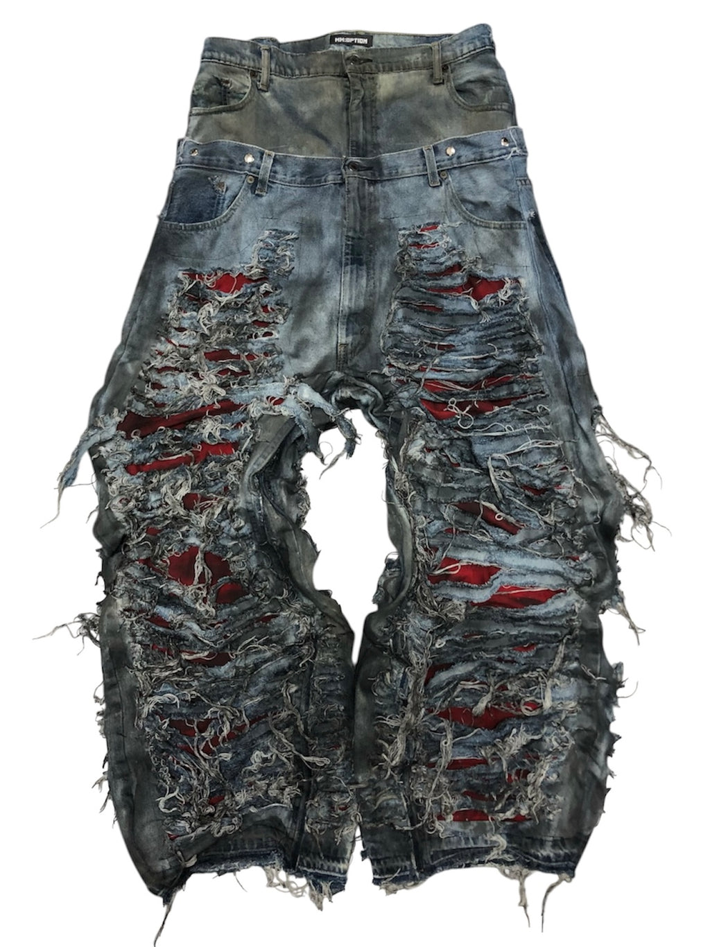 AFTERLIFE damage denim pants