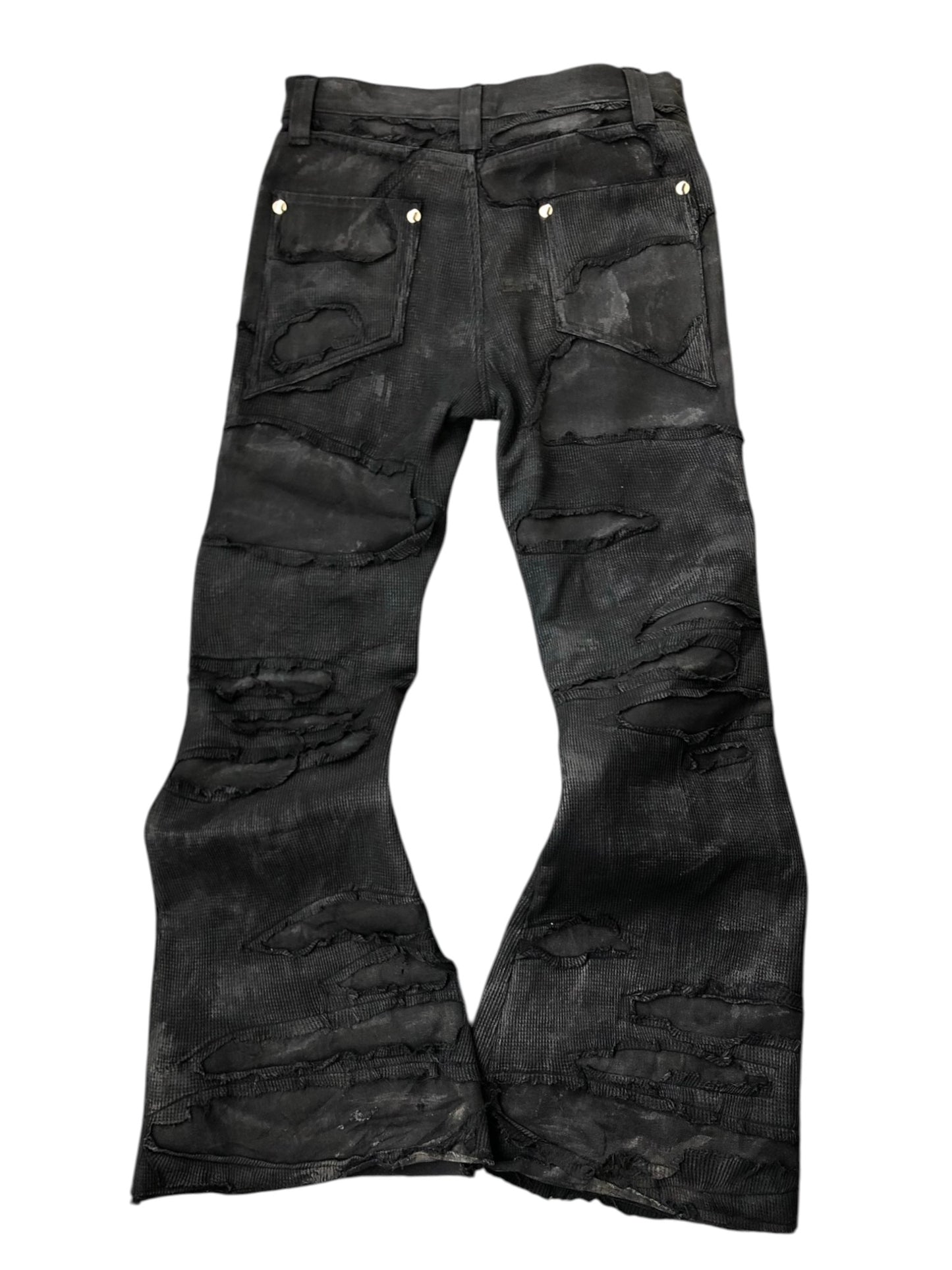 ERODED FLARE DENIM