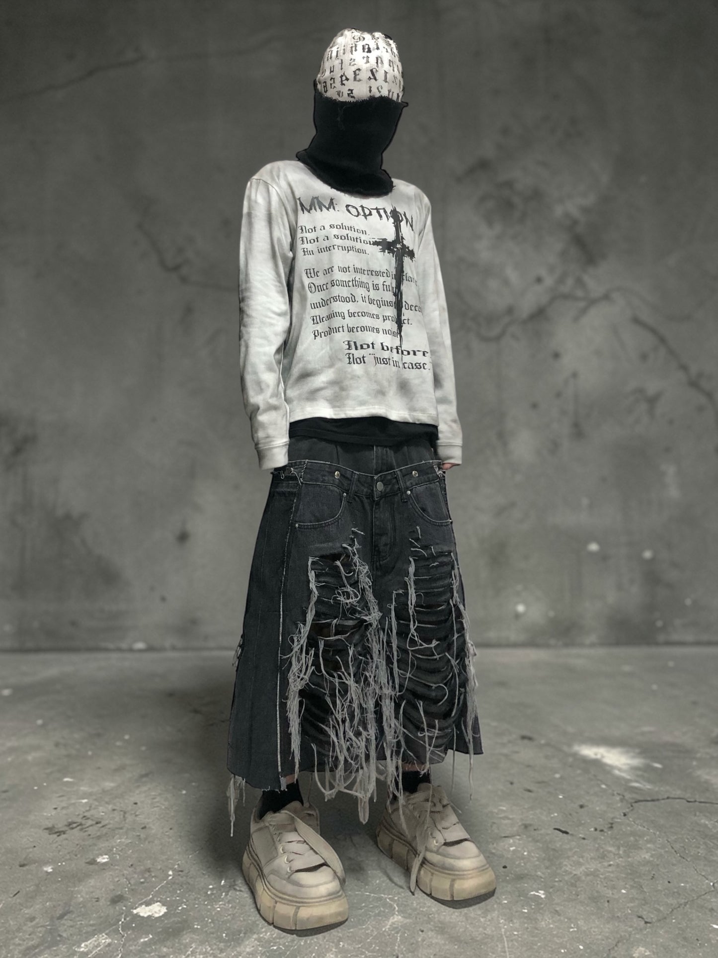 SHRED CAMO denim pants