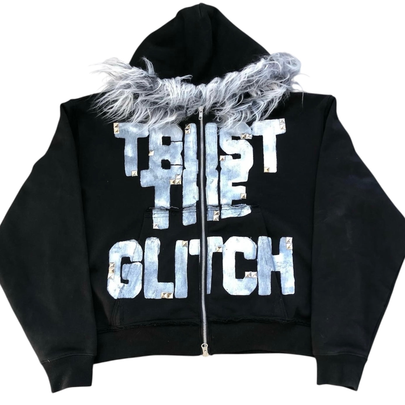 (受注) GLITCH TRUST Fur Hoodie
